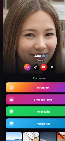 myl1nk bio page